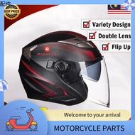 Akses motor ☸GXT™ Helmet motor Topi keledar motorcycle GXT helmet double visor open face motosikal b