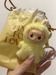迷你labubu掛件 黃色