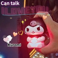 Cute Cartoon Kuromi Cinnamoroll Luminous Love Heart 3D Doll Toys Girl Anime Creative Can Talk I Love