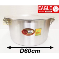 Double Handle Big Degchi Pot 60cm | Biryani Aluminium pot | Periuk Kenduri | Periuk Besar Cap Helang