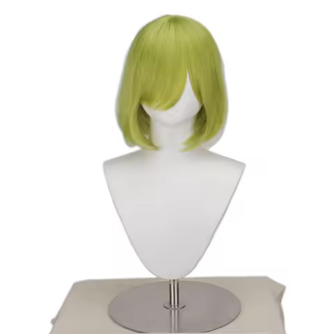Anime Witch Hat Atelier Coco Cosplay Wigs Costume Magician Apprentice Coco Green Hair Bob Wigs