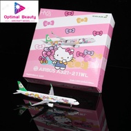 HYJLwings HY210093 1: 400 EVA Air A321 B-16207 High-End Collection Display