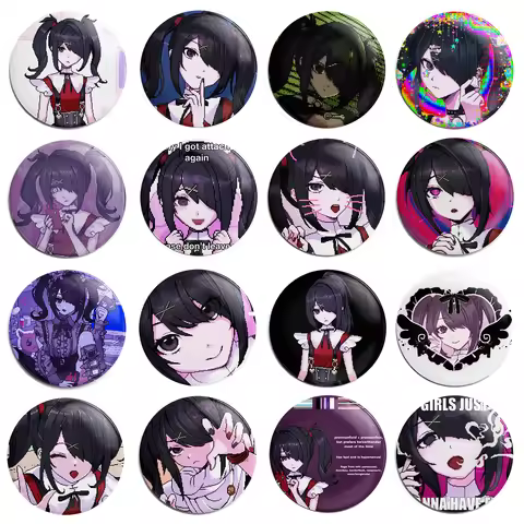 Needy Girl Overdose Game Ame-chan ﻿Badge Soft Button Lapel Anime Pin Decor Brooch Jewelry Decoration