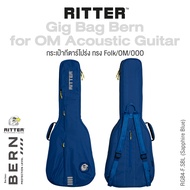 Ritter™ RGB4-F Gig Bag Bern for Folk OM Auditorium Guitar กระเป๋ากีตาร์โปร่ง ทรง Folk / OM บุหนา 28 