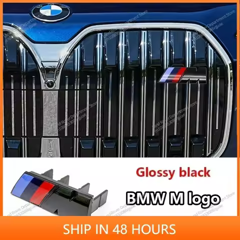 -Car Front Grille Badge Emblem For BMW M Logo G60 E60 E46 X3 X4 X5 X6 F48 G01 E84 E83 F39 F10 F30 G1
