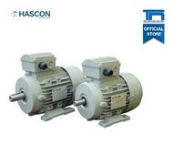 HASCON IE1 0.75kW 4P B3 80M 220/380V  มอเตอร์ 1แรงม้า 1440 รอบ แบบขาตั้ง ไฟ 3สาย 220/380V เพลา 19 มิ