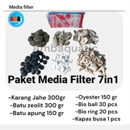 7-in-1 filter media economy package / filter media package / aquarium filter media aquarium filter m