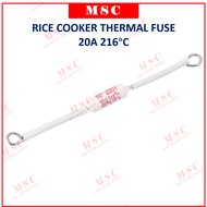 RICE COOKER TEMPERATURE THERMAL FUSE 250V 20A 216°C THERMAL FIUS PERIUK NASI 216 DEGREE CELCIUS (NEW