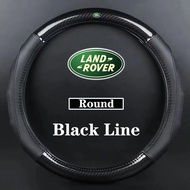 For Land Rover Carbon Fibre Leather Car Steering Wheel Cover For Discovery Range Rover Evoque Sport