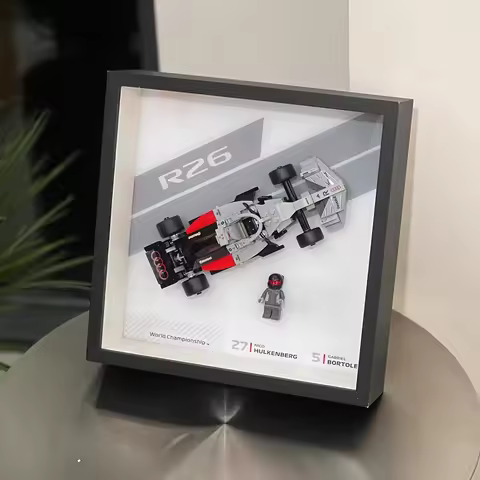 Dustproof Display Frame for Lego 77255 77256 77258 77259 Speed Champions Race Car Model Storage Box 
