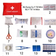 14 Items/Set Person Portable Outdoor Waterproof First Aid Kit For Family Or Travel Emergency Medical