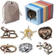 RICHOOSE | Brain Teaser Metail Puzzle for Teens, Adults and Seniors, Assembly and Disentanglement Pu