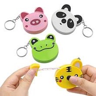 1pc Cartoon Tape Measure 0-150cm/0-60 Inches Mini Portable Cute Animal Keychain Automatic Retractabl