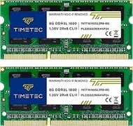 Timetec Hynix IC 16GB Kit(2x8GB) DDR3L 1600MHz PC3L-12800 Non ECC Unbuffered 1.35V CL11 2Rx8 Dual Ra