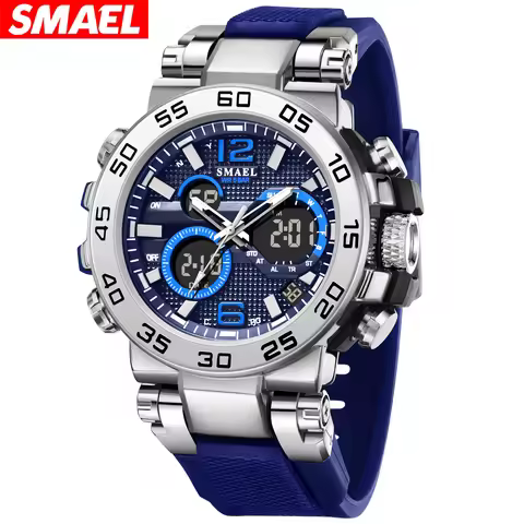 SMAEL 8106 Brand Electronic Watches for Man Fashion Multifunction Waterproof Shockproof Luminous Spo