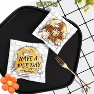 KEATHS 100Pcs Candy Gift Bags, Plastic Transparent OPP Self Adhesive Pouch,  Party Decor Have A Nice