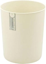 Fudogiken F2151 Kuzpoi Medium Round Ivory Trash Can (8L) Diameter 8.8 x Height 10.2 inches (22.4 cm)