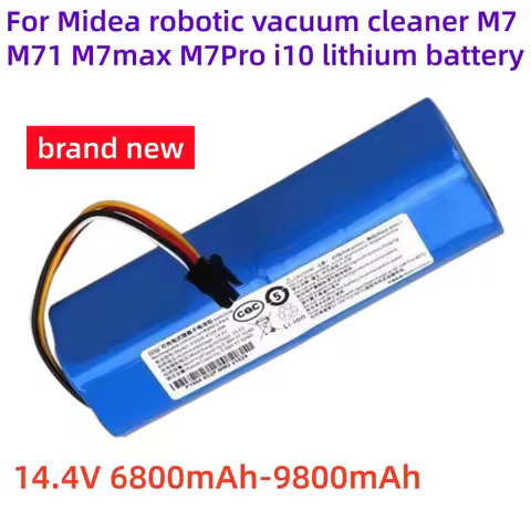 14.4V 6800-98000mAh rechargeable battery for Midea sweeping machine M7 M71 M7Pro i10 vacuum cleaner