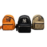 Official Authentic Products South Korea MLB Yankees Men's and Women's Dark Pattern Retro Presbyopic Full Standard Trendy Casual Backpack