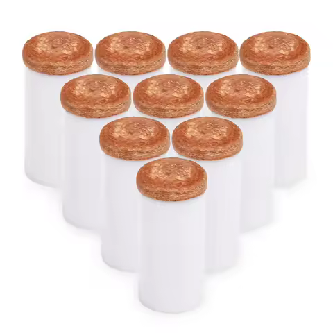 Pool Cue Tips Hard Plastic Cue Stick Ferrules Billiard Cue Head 12MM / 13MM Outer Diameter Screw-on 