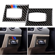 Carbon Fiber Car Ignition Switch Key Hole Cover Interior Trim Sticker For BMW E90 E92 E93 3 Series 2005-12 Car Accessori