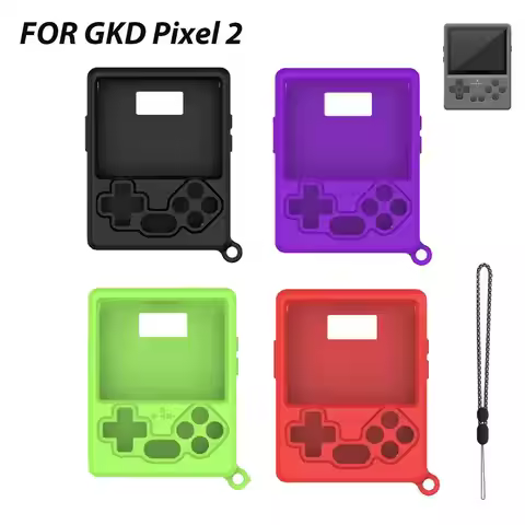 For GKD Pixel 2 Mini Handheld Silicone Protective Cover Anti Slip Shock Absorbing Soft Shell with La