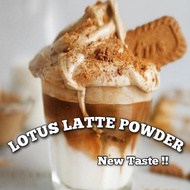 Lotus biscoff latte boba tea bubble drink Powder premium Ice Milk drink Powder halal Culinary drink Business topping Biscuit Cake bandung Coffee Milk Powder cafe Raw Material cafe Wholesale