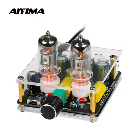 AIYIMA Upgraded 6K4 Tube Preamplifier Amplifiers HiFi Tube Preamp Bile Buffer Audio Amp Speaker Soun