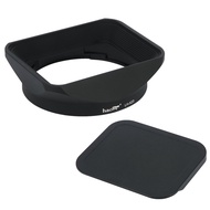 Haoge Bayonet Square Metal Lens Hood with Cap for Fujifilm Fuji Fujinon XF 23mm F1.4 R, XF 56mm F1.2