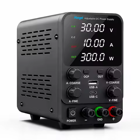 DC Power Supply Adjustable Laboratory Power Supply 30V 60V 120V Voltage Current Regulation Preset Cu