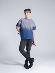 WICKED CROP OVERSIZE HANDMADE BOXY  เสื้อยืดทรงสั้น-โอเวอร์ไซส์ ไล่เฉดสี ปักโลหะเหล็ก 11สี