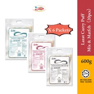 Lazat Curry Puff Frozen Mix & Match - Potato 2 + Sardine 2 + Chicken 2 (20's/6 Packs x 250g)