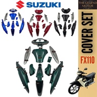 SUZUKI FX110 FX 110 COVERSET COVER SET BODY CAVER KAVER BODY SET COMPLETE BLUE BLACK RED BIRU MERAH 