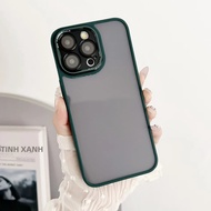 iPhone 11/13/14 Pro Max Black Soft Bumper & Crystal Clear Hard Back Vỏ Chống Sốc 360 Độ Vỏ Điện Thoạ