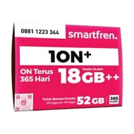 (SUDAH-REG)  Kartu Perdana Smartfren 1ON + (ion plus) 18GB ++ Kuota Data Untuk 1 Tahun Bisa Seluruh 