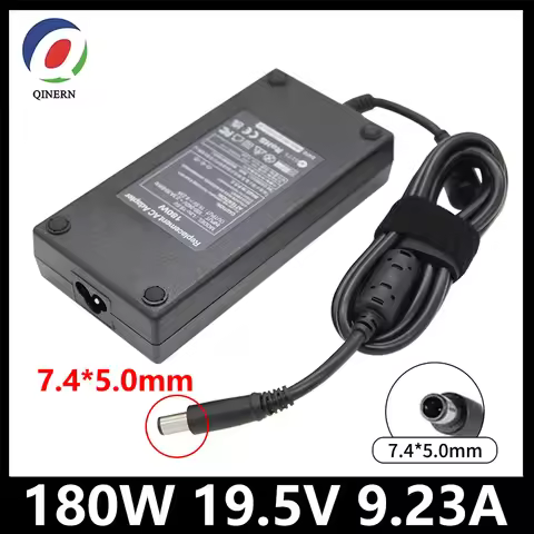 19.5V 9.23A 180W 7.4*5.0MM Laptop Adapter Charger for Dell Precision M4600 M4700 M4800 Alienware 13 