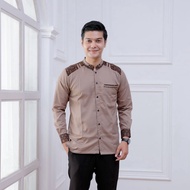 KEMEJA Koko Shirt For Adult Men Koko Shirt Combination Of Long Sleeve Batik Muslim Tops Plain Religion