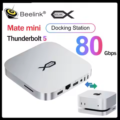Beelink Mate Mini Docking Station Thunderblot 5 High Speed for Mac Mini PC SER9 SER8 SER5 Laptop Gam