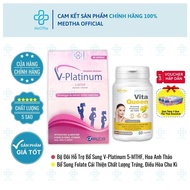 Vita Queen V-Platinum, Evening Primrose DUO - Supports Increased Conception, Folate Supplement