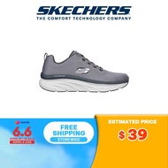 Skechers Men Sport DLux Walker Meerno walking Shoes - 232364-GRY Air-Cooled Memory Foam Relaxed Fit