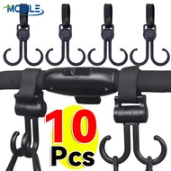 [AUTO&3C]Baby Stroller Accessories 360° Rotating Hooks - Universal Car/EV/Bike Storage Organizer wit