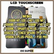 LCD TOUCHSCREEN INFINIX X689 HOT 10S OG SUPER HOT 10S NFC/ X689B/ X689D/ X689F/ HOT 10T/ X689C/ SMAR