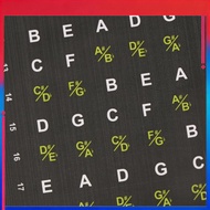 （NEW） 1PC Beginner Musical Scale Frets Note Decal Guitar Scales Stickers Fretboard Guitar Note Stick