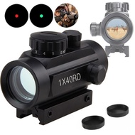 1x40 holográfica red dot sight airsoft vermelho verde dot sight scope 11/20mm ferroviário montar caça airsoft colimador RL5-0013BL