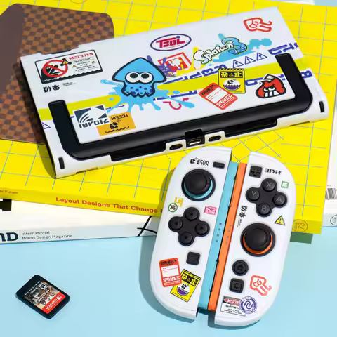 Original Switch 2 Hard Case Splatoon 3 Themed Shockproof Anti Scratch Protective Shell Accessory For