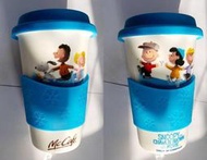 &gt;&gt;Join兔&lt;&lt;扭蛋食玩模型公仔人偶娃娃馬克杯7-11系列 台灣麥當勞SNOOPY史努比藍色陶瓷隨行杯