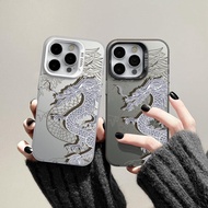 New Year Chinese Dragon Laser Casing For Samsung Galaxy A71 A72 A73 J7 Prime M23 M30S M31 Note 20 S21 Plus Ultra Silver Black White Colorful Matte IMD Style Lucky Phone Case