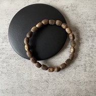 【白棋橢圓款】天然大王棋楠沉香單圈手串6mm