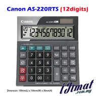 [Original] CANON AS-220RTS / AS-220 / AS220RTS / AS220 / AS 220RTS Desktop (12 Digits) Calculator Ka