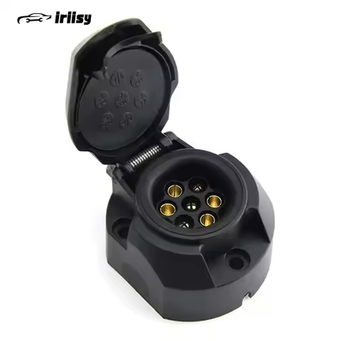 7Pin/13Pin 12V Euro round Trailer Caravans Socket Electrical Connector Adapter Towing Socket Plug Ca